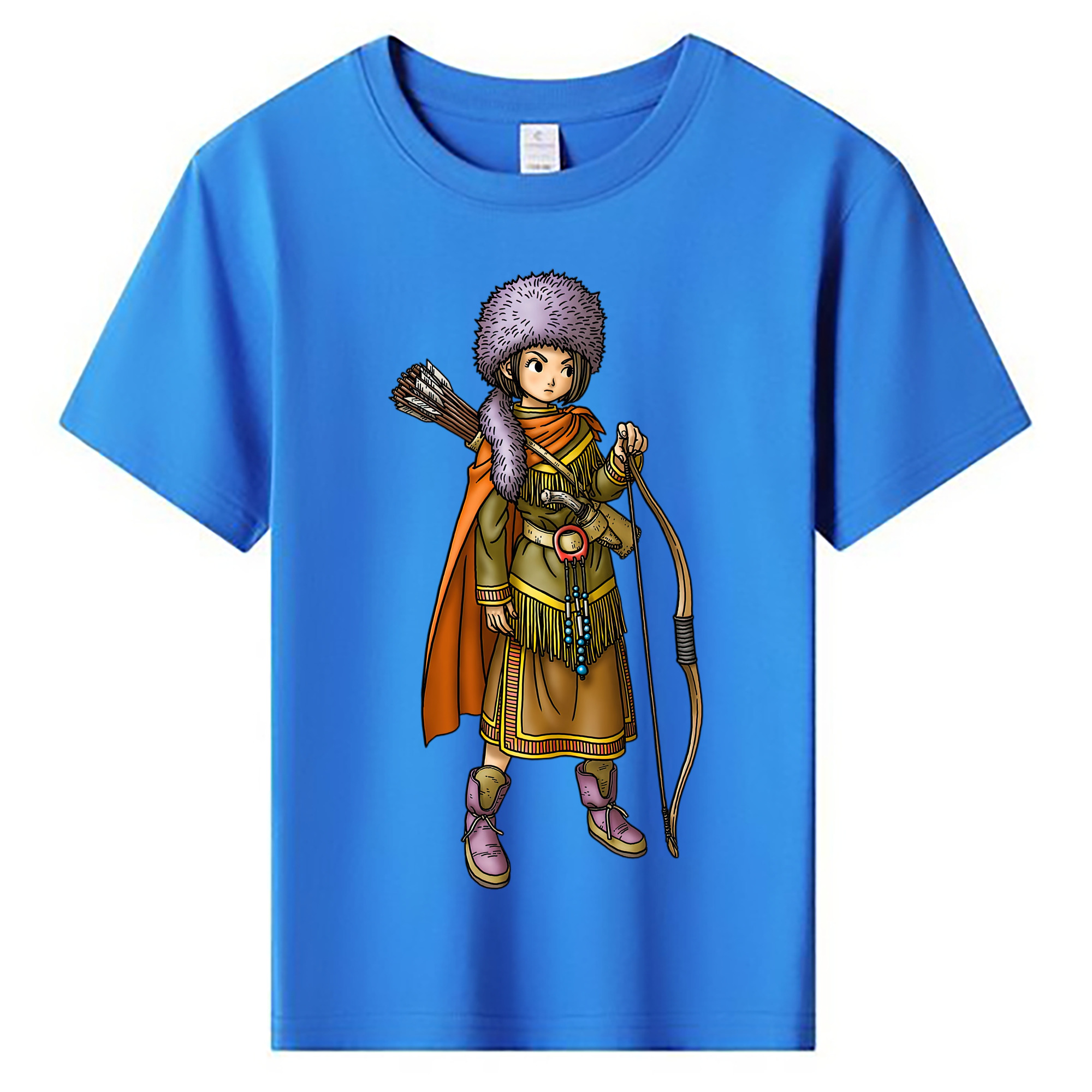 （画像用） ドラゴンクエスト Doragon Kuesuto Dragon Quest 綿100％キッズTシャツ（フロントプリント）